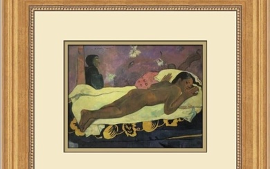 Paul Gauguin Spirit of the Dead Watching Custom Framed Print