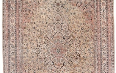 Persian carpet, most likely from Ardebil. Medallion design. C. 1950–1960. 413×306 cm.