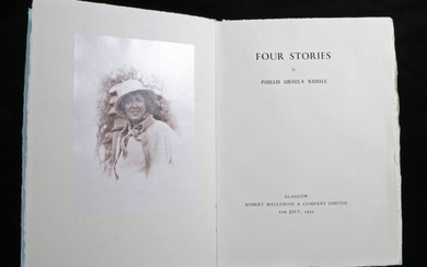 Phillis Ursula Riddle, Four Stories, Glasgow Robert Maclehose & Company Limited 6th July 1957