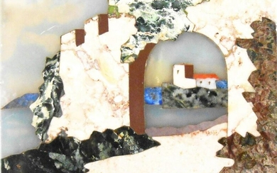 Pietra Dura Landscape Plaque