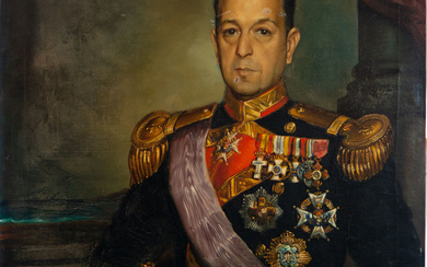 Portrait of Colonel Don Luis Montojo, 20th century Spanish school,...