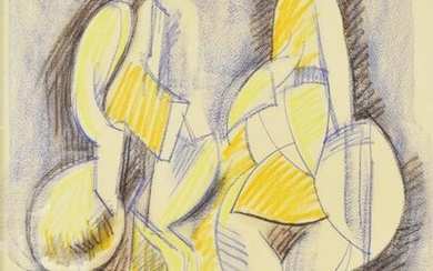 RAUL ANGUIANO (1915-2006) DRAWING CUBIST FIGURES