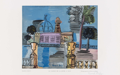 Raoul Dufy (1877-1953 ) after. Le Casino de la Jetée a Nice