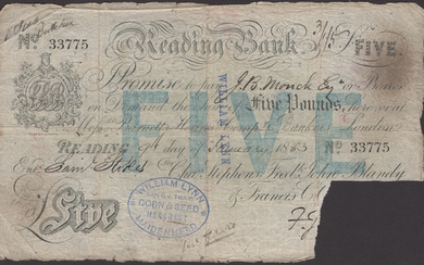 Reading Bank, for Chas Stephens, Fredk John Blandy & Francis C.C. Barnett,...