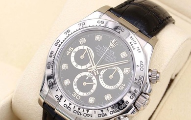 Rolex - Daytona 'Black Diamonds Dial' - Ref. 116519 - Men - 2000-2010