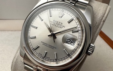 Rolex - “NO RESERVE PRICE” - Datejust 36 Grey Silver Dial - 116200 - Men - 2011-present