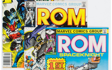 Rom / Micronauts Box Lot (Marvel, 1979-86) Condition: Average...