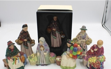 Royal Doulton miniature street vendors series figures: The O...