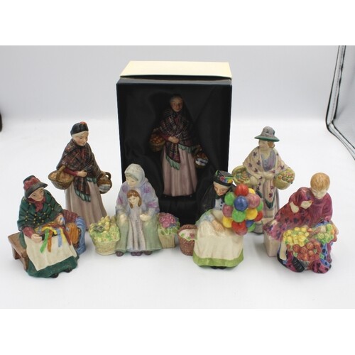 Royal Doulton miniature street vendors series figures: The O...