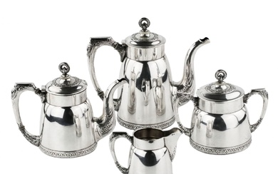 Russian silver tea and coffee service. 2nd Moscow Artel. 1908-1917.