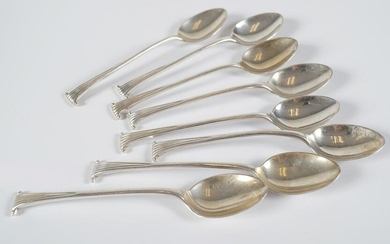 SET OF 6 SILVER COFFEE SPOONS