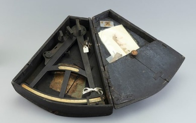 SPENCER, BROWNING & RUST CASED SEXTANT London, 19th Century Case height 4". Length 15". Width 13.5".
