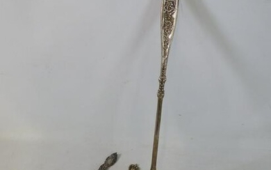STERLING SILVER REPOUSSE LADLE (5.8 oz) & STERLING