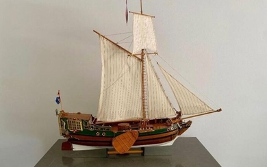 Sailing ship - Brass, Cotton, Wood