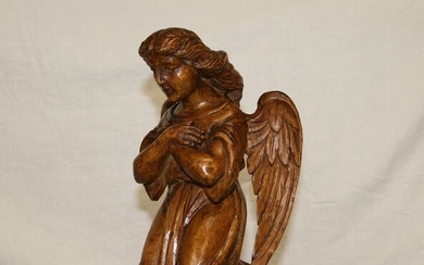 Sculpture, Angel - Wood - Ca. 1800
