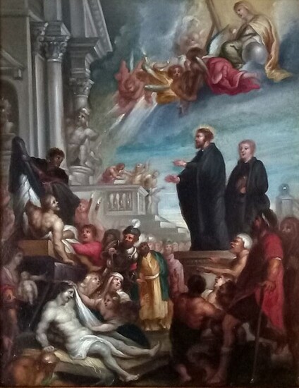 Scuola Fiamminga (XVII) - I miracoli di un santo