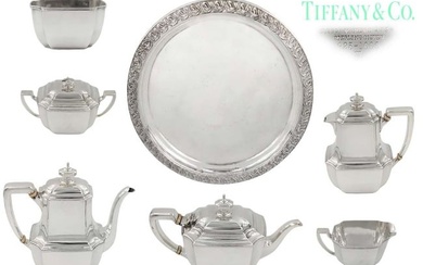 Set Of 7 Tiffany And Co. Sterling Silver Tea Set ( 5,179 grams )