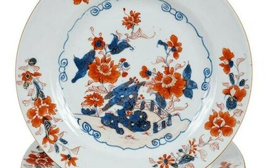 Set of Eight Chinese Imari Porcelain Plates