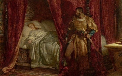 Sir Francis (Frank) Bernard Dicksee, P. R. A. British, 1853-1928 Othello and Desdemona