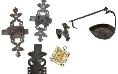Six Early Iron, Bronze, and Brass Articles