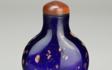 Snuff Bottle - Aventurine glass 金星玻璃 - China - Qing Dynasty (1644-1911)