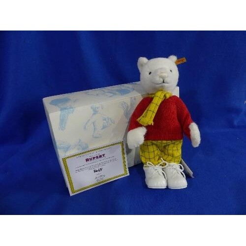 Steiff; 'Rupert Bear', 662782, with original tags and card c...