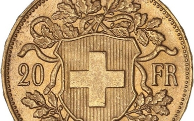 Switzerland - 20 Francs 1910-B Vreneli - Gold