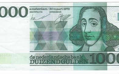 The Netherlands - 1000 gulden 1972 Spinoza - PL128.a1