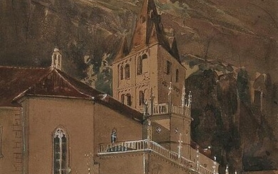 Thomas Ender (attributed), View of a church
