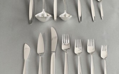 Tias Eckhoff, Georg Jensen, 96 cutlery pieces Cypres