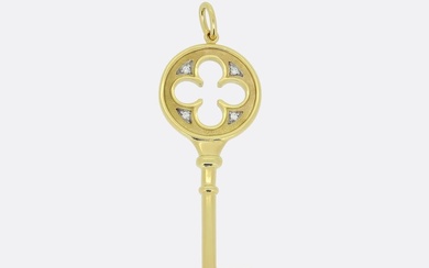 Tiffany & Co. Diamond Clover Key Pendant