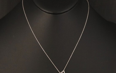 Tiffany & Co. "Return to Tiffany" Sterling Mini Double Heart Necklace