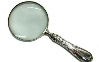 Tiffany & Co. Sterling Silver Glass Magnifying Glass