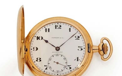 Tiffany & Co, n° 553755, vers 1930 Une belle montre de gousset savonnette en or,...