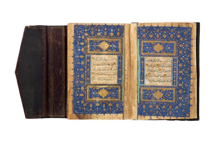Timurid Qur'an, copied by Mahmoud bin Suleyman, in Arabic, illuminated manuscript on polished paper [Timurid Persia, dated 899 AH (1494 AD)]