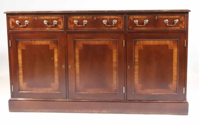 Trosby Furniture Inlaid Mahogany Side Cabinet