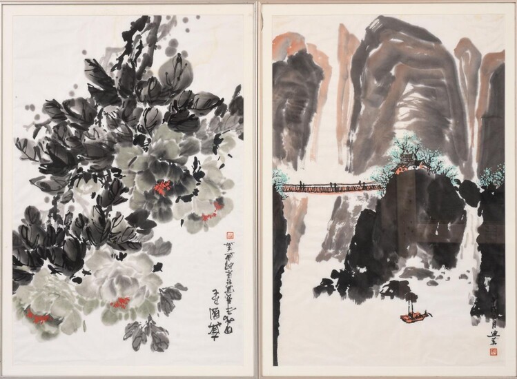 Two Chinese Paintings on Paper