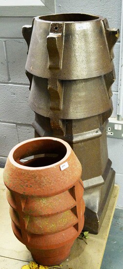 Two chimney pots