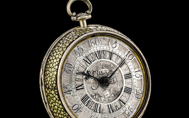 VIET, A SILVER POCKET WATCH WITH OUTER CASE