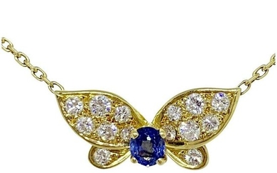 Van Cleef & Arpels 18K Yellow Gold Diamond Sapphire