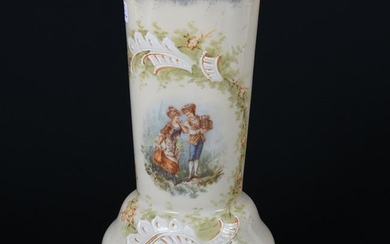 Vase, Bristol Art Glass, Brown Tones