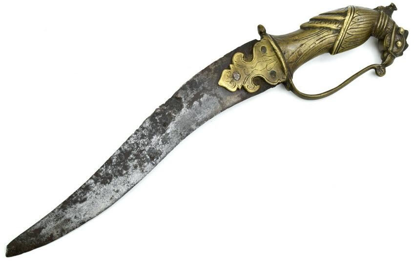 Very Early, 17th C. Hindu South Indian YALI Dagger with