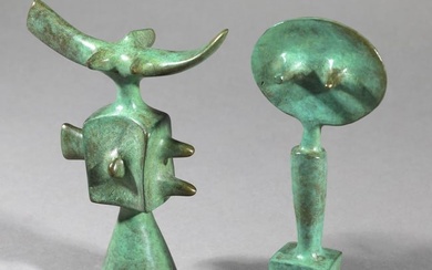 Victor Roman*, Le Roi & La Rein, 2 bronze sculptures