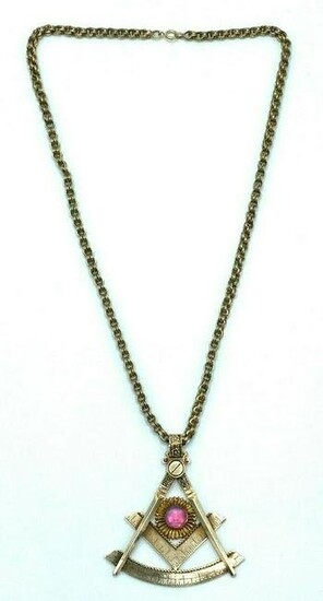 Victorian 14K Yellow Gold Chain Necklace and Maison