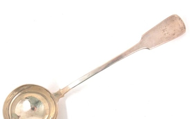 Victorian silver soup ladle, Samuel Hayne & Dudley Cater, London 1845