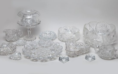 Vintage American Bride Cut Crystal Pieces
