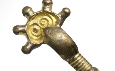 Visigothic Silver Gilt Bow Brooch, c. 5th Century A.D.