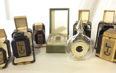 Vntg GUERLAIN Perfume Bottles, Set 8 Org Boxes