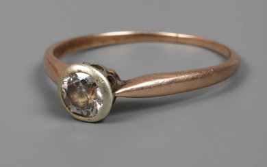 Women's ring with old-cut diamond