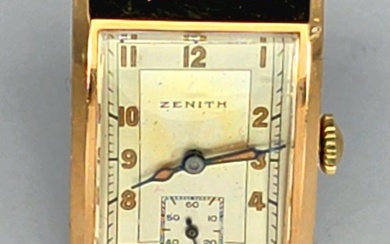 Zenith - Feine 18K Gold-Viereckuhr - Formwerk Kaliber Phenix 83/4 P - Men - Switzerland around 1940